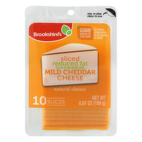 Brookshire's Cheese, Reduced Fat, Mild Cheddar, Sliced