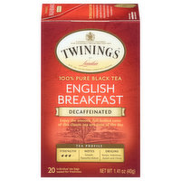 Twinings Decaffeinated English Breakfast Tea Bags - 1.41 Ounce 