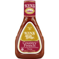 Ken's Steak House Dressing, Country French with Orange Blossom Honey - 16 Ounce 