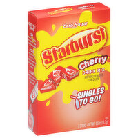 Starburst Drink Mix, Zero Sugar, Cherry - 6 Each 