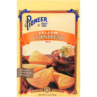 Pioneer Cornbread Mix, Yellow - 6 Ounce 