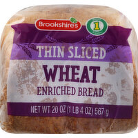 Brookshire's Bread, Enriched, Wheat, Thin Sliced - 20 Ounce 