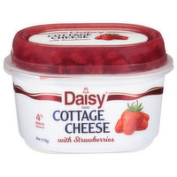 Daisy Cottage Cheese, 4% Milkfat Minimum, with Strawberries - 6 Ounce 