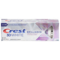 Crest Toothpaste, Fluoride Anticavity, Vibrant Peppermint, Brilliance - 3.5 Ounce