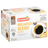 Brookshire's Coffee, Light Roast, Breakfast Blend, Single Serve Cups - 12 Each 