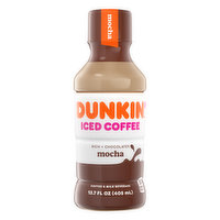 Dunkin' Iced Coffee, Mocha, Rich + Chocolatey - 13.7 Ounce
