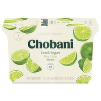 Chobani Yogurt, Greek, Low-Fat, Blended, Key Lime, Value 4 Pack