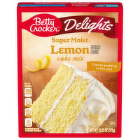 Betty Crocker Cake Mix, Lemon, Delights - 13.25 Ounce 