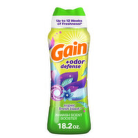 Gain Gain + Odor Defense In-Wash Scent Booster, Super Fresh Blast Scent, 18.2 oz - 18.2 Ounce 