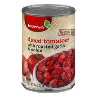 Brookshire's Diced Tomatoes, with Roasted Garlic & Onion - 14.5 Ounce 