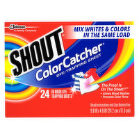 Shout Dye Trapping Sheets, In-Wash - 24 Each 