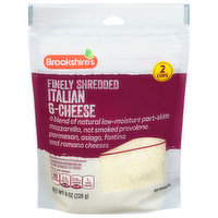 Brookshire's Finely Shredded Cheese, Italian 6-Cheese - 8 Ounce 