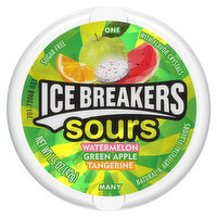 Ice Breakers Mints, Watermelon/Green Apple/Tangerine, Sours - 1.5 Ounce 