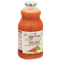 Lakewood Pressed Juice, Organic, Pure Carrot - 32 Ounce 