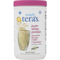 Simply Tera's Whey Protein, Pure, Bourbon Vanilla - 12 Ounce 