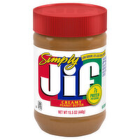 Jif Peanut Butter, Creamy, Simply - 15.5 Ounce 