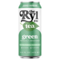 The Ryl Co. Tea, Zero Sugar, Green - 16 Fluid ounce 