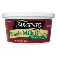 Sargento Ricotta Cheese, Whole Milk - 15 Ounce