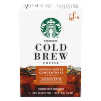 Starbucks Cold Brew Caramel Dolce Single-Serve Medium Roast Coffee Concentrate Pods - 8.1 Fluid ounce 