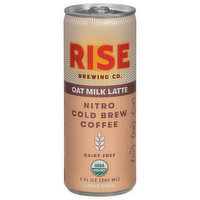 Rise Brewing Co. Coffee, Dairy Free, Nitro Cold Brew, Oat Milk Latte - 7 Fluid ounce