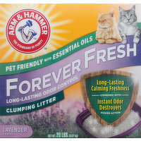 Arm & Hammer Clumping Litter, Lavender Scented, Forever Fresh - 20 Pound 