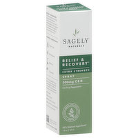 Sagely Naturals CBD Spray, Relief & Recovery, Extra Strength, Cooling Peppermint - 2 Fluid ounce 