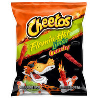 Cheetos Cheese Flavored Snacks, Flamin' Hot Limon, Crunchy - 8.5 Ounce 