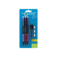 Simply Done Mechanical Pencil Set, No. 2, Medium Lead (0.7 mm) - 3 Each 