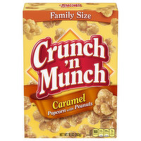 Crunch 'n Munch Popcorn with Peanuts, Caramel, Family Size - 10 Ounce 