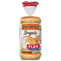 Thomas' Bagels, Plain, Pre-Sliced