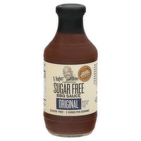 G Hughes BBQ Sauce, Sugar Free, Original, Smokehouse - 18 Ounce 