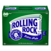 Rolling Rock Beer, Premium, Extra Pale, 30 Pack - 30 Each 