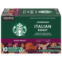Starbucks Coffee, Ground, Dark Roast, Italian Roast, K-Cup Pods