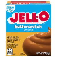 Jell-O Pudding & Pie Filling, Reduced Calorie, Zero Sugar, Instant, Butterscotch