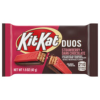 Kit Kat Crisp Wafers, Strawberry + Dark Chocolate, Duos