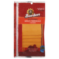 Borden Cheese Slices, Mild Cheddar - 10 Each