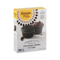 Simple Mills Chocolate Muffin & Cake, Almond Flour Baking Mix - 11.2 Ounce 