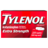 Tylenol Acetaminophen, Extra Strength, 500 mg, for Adults, Caplets