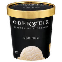 Oberweis Ice Cream, Super Premium, Egg Nog - 1 Pint 