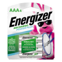 Energizer Batteries, Power Plus, AAA - 4 Each