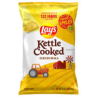 Lay's Potato Chips, Kettled Cooked, Original - 8 Ounce 