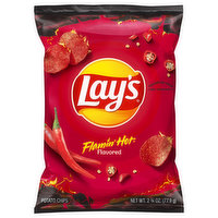 Lay's Potato Chips, Flamin' Hot Flavored - 2.75 Ounce 