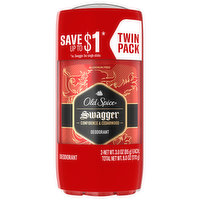 Old Spice Deodorant, Confidence & Cedarwood, Swagger, Twin Pack - 2 Each