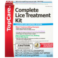 TopCare Lice Treatment Kit, Complete, 3 Step - 1 Each 