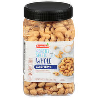 Brookshire's Cashews with Sea Salt, Roasted Salted, Whole - 24 Ounce 