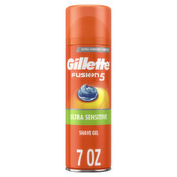 Gillette Fusion Ultra Sensitive Shave Gel for Men with Aloe Vera