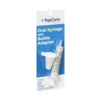 Topcare 10 ML Oral Syringe With Bottle Adapter - 1 Each 
