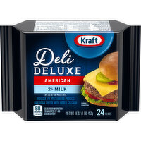 Kraft Cheese Slices, 2% Milk Reduced Fat American Cheese - 16 Ounce 