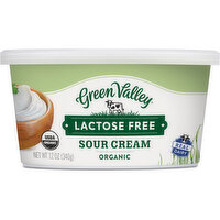 Green Valley Sour Cream, Lactose Free, Organic - 12 Ounce 