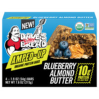 Dave's Killer Bread Protein Bars, Organic, Blueberry Almond Butter, Amped-Up - 4 Each 